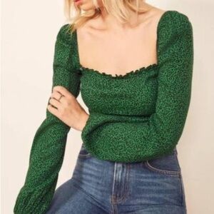 EUC Reformation Green Blouse